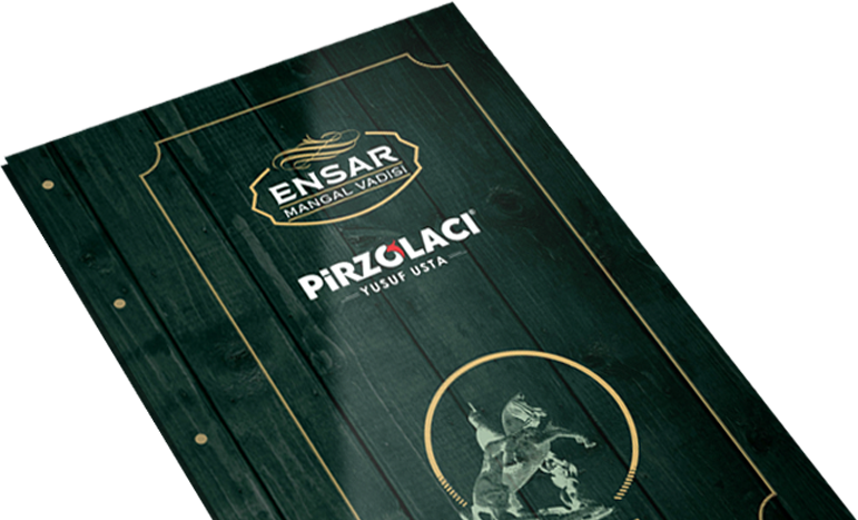 Ensar Mangal Vadisi menü kitapçığı